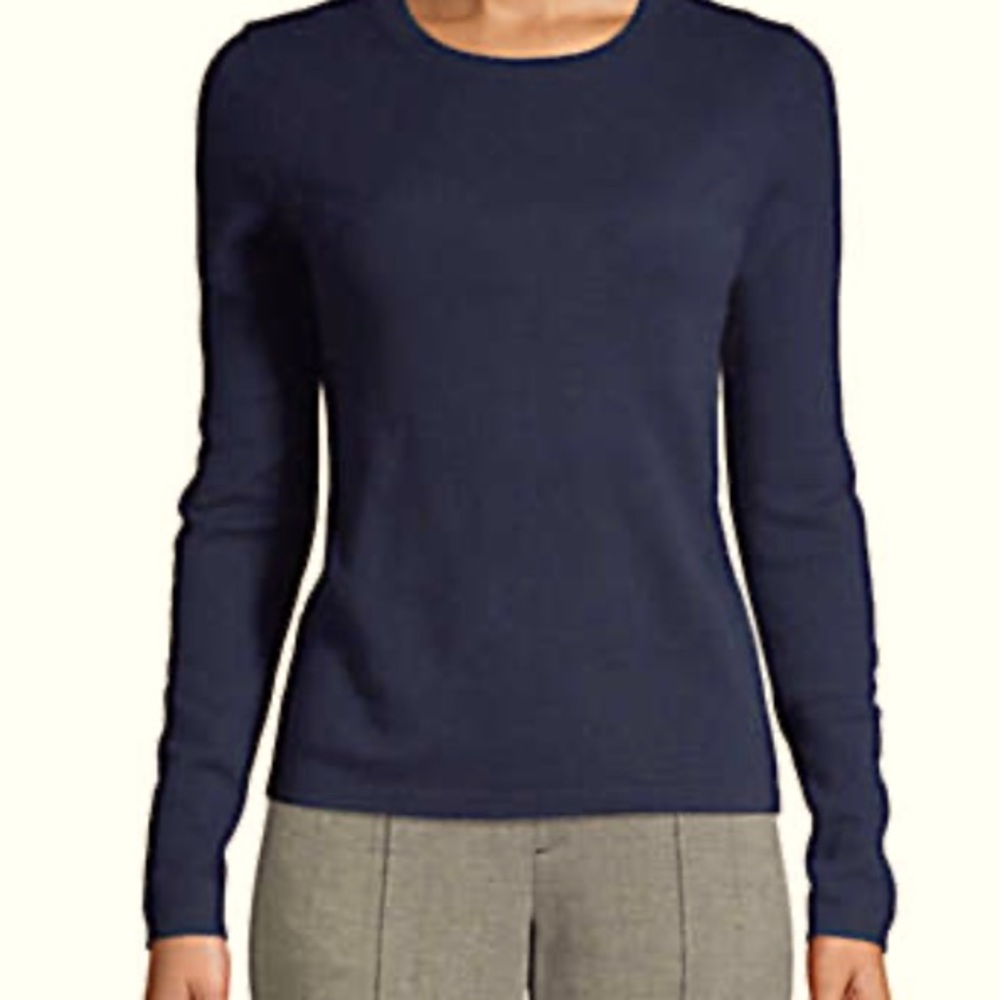 Lands End M Cashmere sweater. Navy and NWT